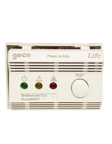 Rilevatore Gas GPL Geca Life ad incasso per 503 bianco 230VCA 36900681