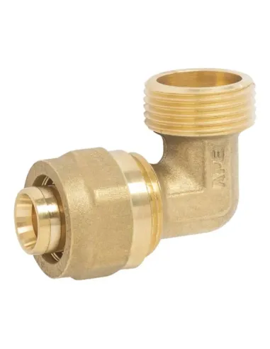 Ape M elbow fitting 1 inch x 32 mm brass 3753L00132