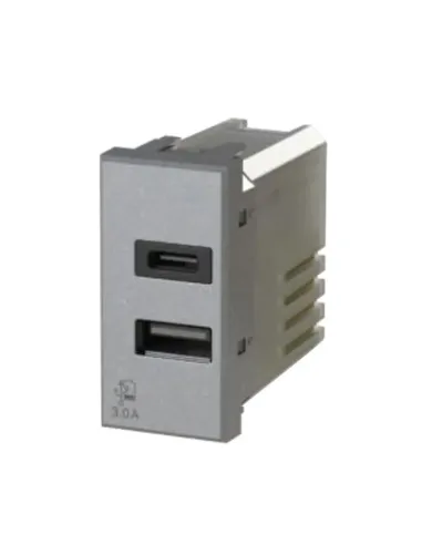 4Box 3.0A USB socket for Bticino Axolute tech 4B.HC.USB.30 series