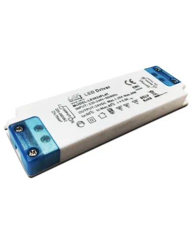 Power supply for LED LEF 30W 24VDC Flat On-off LE3024FLAT