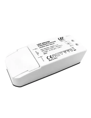 Alimentatore per lampade LED LEF 20W 58Vdc corrente costante 350mA IP20 LE2035