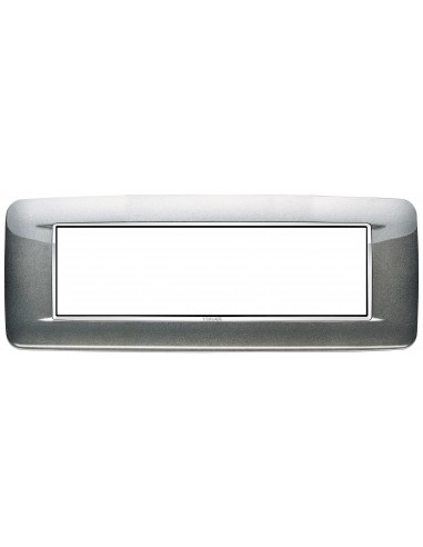 Vimar 20687.C09 Eikon Chrome - placca 7 moduli grigio atlanic metal