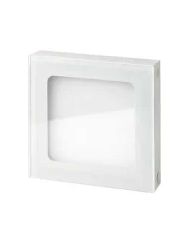 Outdoor LED wall steplight Goccia Stamp Glass 6W 3000K White 5331BI3K