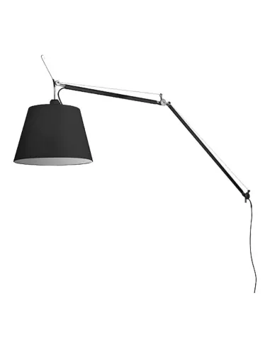 Corpo lampada Artemide Tolomeo Mega con interruttore Nero 0564030A