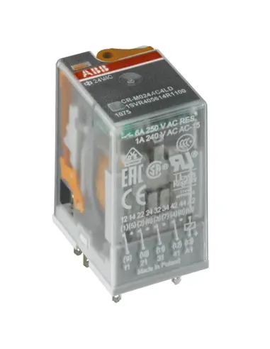 Relè industriale Abb CR-M 230V 4 contatti di scambio con LED ER 5926