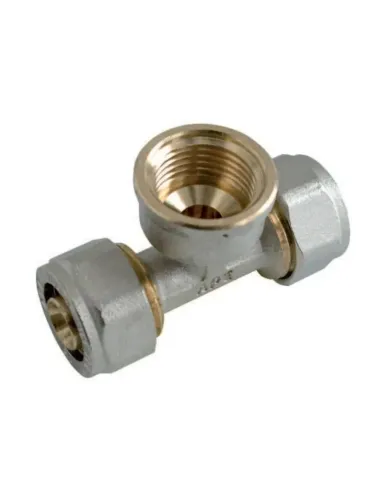 T-fitting Ape F 3/4 x 20 mm nickel-plated 3732F342020