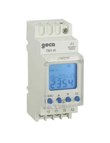 Geca TM1-N 1GG/7GG digital time switch 2 din modules 32002736