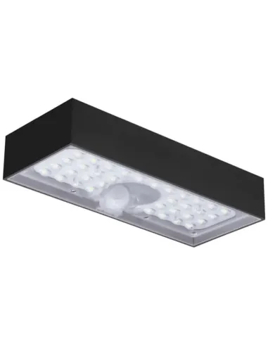 Applique Led Solare Century Domino 6W 3000K 800 Lumen Nero DOMNE-061230