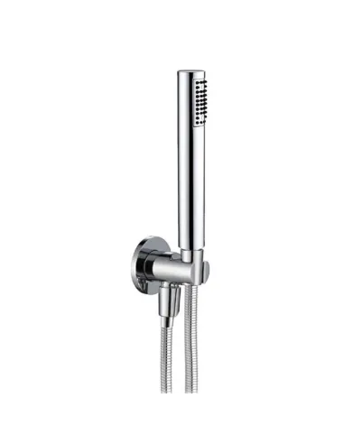 Mc Tonda hand shower kit with chrome support and flexible hose