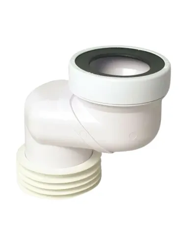 Eccentric toilet waste for GTL pipes D 110 mm 8 cm white 234200PB8