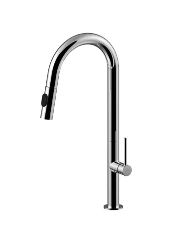 Paffoni Chef high sink mixer with extractable shower CH185CR