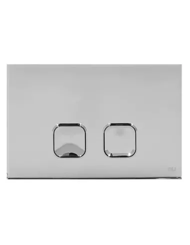 Placca di comando Oli Plain Dual doppio tasto Cromo lucido OL0070827