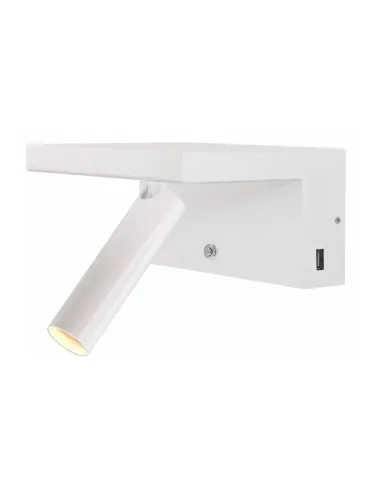 Lampada a parete Beneito Faure BEAM BLANCO 5W 2700K USB dimmerabile 3958-N