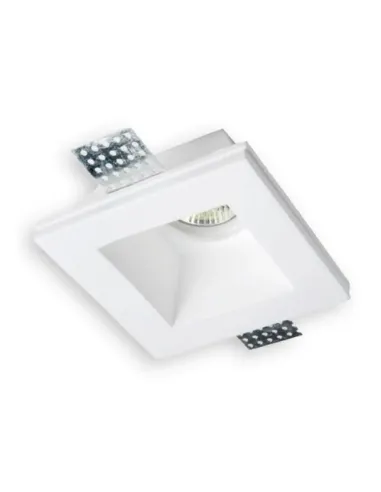 High square plaster spotlight Ledco White GE1020