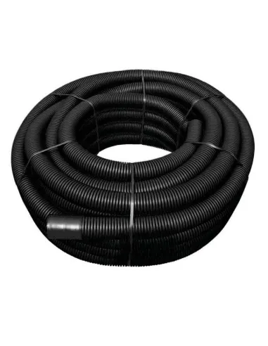 Tubo corrugato nero con tirafilo diametro 40 mm B10333