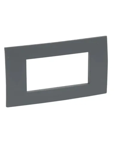 Legrand Vela square plate 4 places anthracite 682631