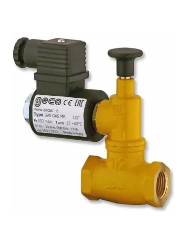 Elettrovalvola Gas Gas Geca 1/2" 550MBA NA 230V 36700450