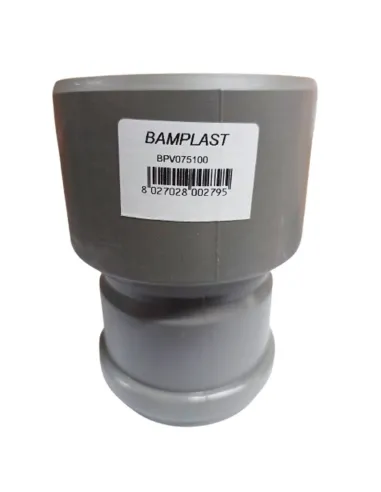 Bampi PVC fitting with gasket Diameter F 75/M 100 mm BPV075100