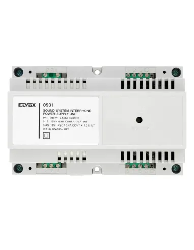 Elvox 30VA power supply for Sound System 0931 series intercom systems