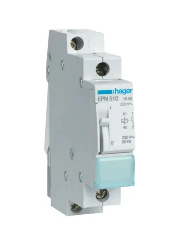 Hager stepper relay 16A 230V 1NO DIN connection 1 EPN510 module