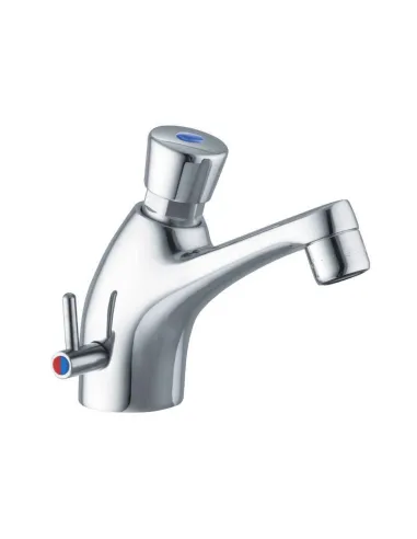 Swan neck basin mixer Porta e Bini Automatic Line timed 1/2 00491CR