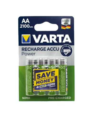 Varta rechargeable AA battery 2100mAh blister pack of 4 56706101404