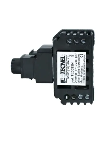 Dimmer Tecnel 0/1-10Vcc passivo con interruttore 10A Keystone nera TE0595N