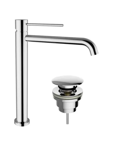 Teorema Jabil 25 high basin mixer with chrome waste 73375110X41