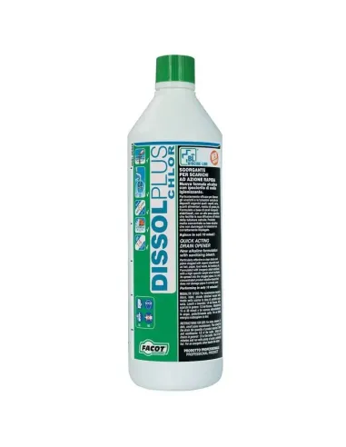 Unblocker for drains and sinks Facot Dissol Plus Chlor 1 liter DISPLUS1000