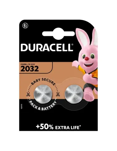 Batteria Litio Duracell DL2025 3V per orologi Blister 2 pezzi 302604200