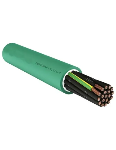 Multipolar energy cable FG16OM16 16x1.5 mm2 0.6/1 kv Yellow Green