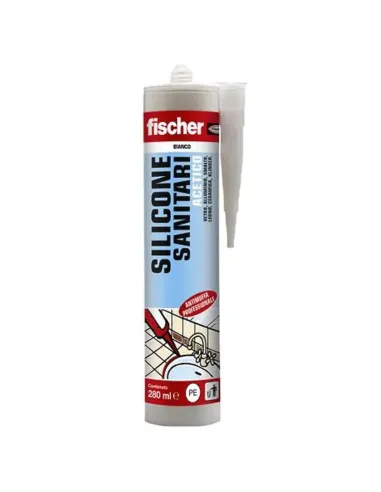 Fischer SAS 280 white acetic sanitary silicone 00009361