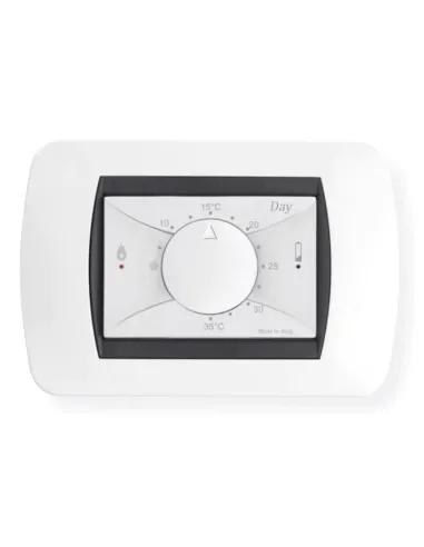 Geca Day built-in summer/winter electronic thermostat white 35321797