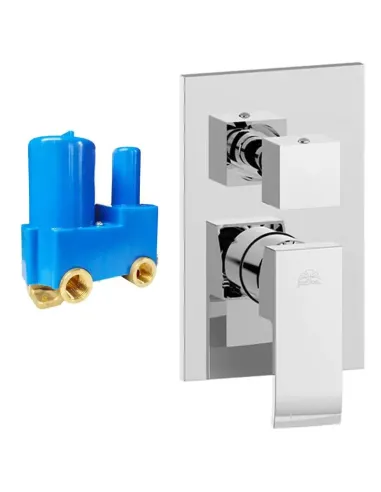 Built-in shower mixer Paffoni Elle 2 outlets chrome EL018CR