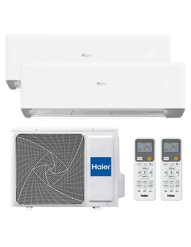 Dual Split Air Conditioner Haier Revive 9000+12000 2.5kW+3.5kW WIFI R32 A++/A+