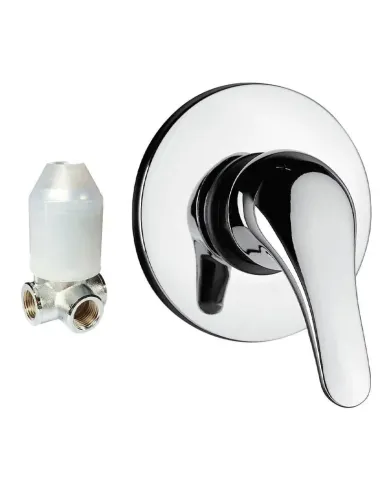 Paini Creta built-in shower mixer in chromed brass 42CR690