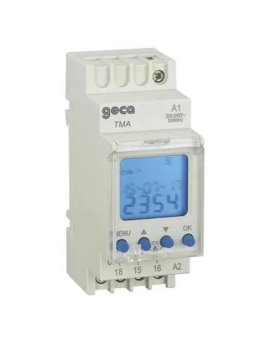 Interruttore orario astronomico Geca TMA 1GG/7GG/365GG 2 moduli din 32152110