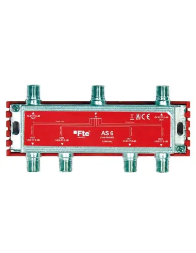 FTE class A terrestrial and satellite TV divider 6 outputs of 12 dB