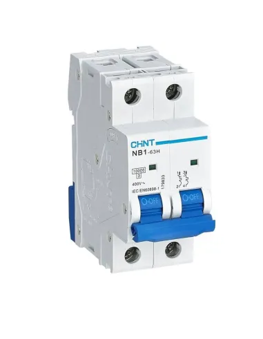 Chint NB1-63H 2P 50A 10kA C Magnetothermic Switch 2 Modules 179834