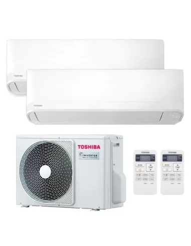 Toshiba Seiya Dual Split Air Conditioner 9000BTU+12000BTU 2.5kW+3.3kW A++/A+ R32