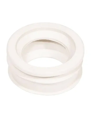 Idroblok WC drain clamp 40x45 mm in white rubber 0101146040