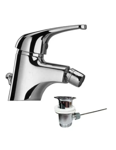 Paini Creta bidet mixer with automatic waste 42CR306