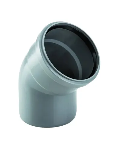 45 degree elbow with Redi F/F connection, diameter 40 mm in PVC N1C47E2