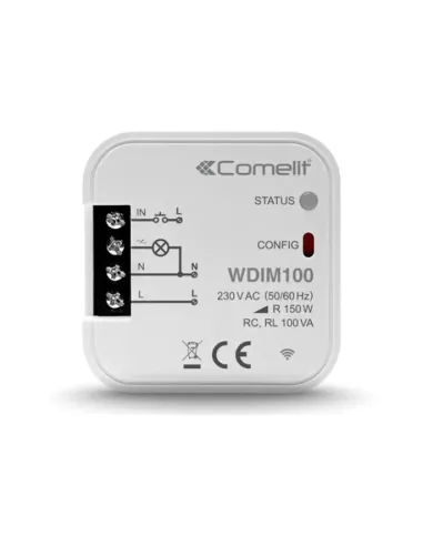 Comelit Wi-Fi smart home module for managing Dimmer Lights 1 WDIM100 output