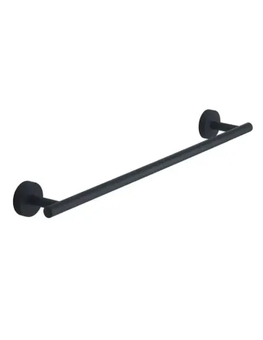 Porta asciugamani bagno a muro Gedy Eros 45cm nero matto 000023211445000