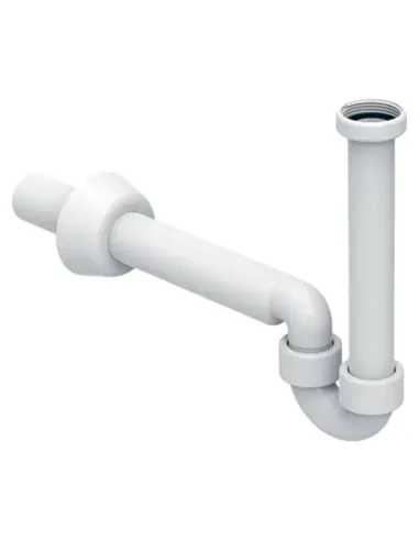 Sifone curvo per lavabo e bidet Geberit scarico orizzontale Bianco 151.101.11.1