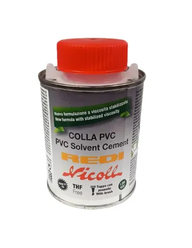 Glue for PVC pipes Redi jar with brush 250 ml COLLA25