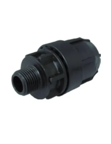 Nupi male straight threaded fitting D 20 mm 1/2 in PE 10KRFM2012