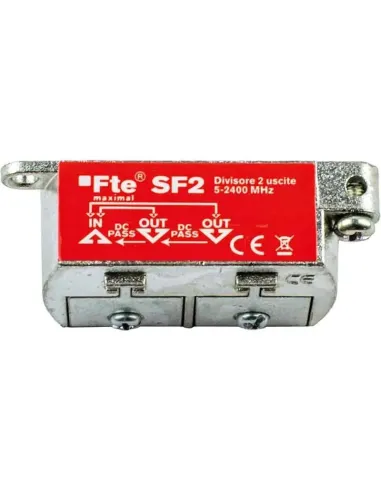 FTE TV divider for digital terrestrial and satellite 2 4db outputs