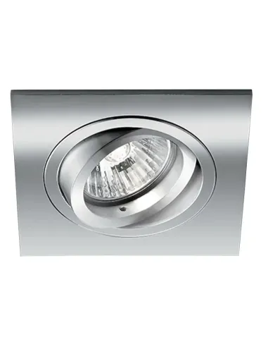 Nobile recessed adjustable square chrome spotlight, 80mm hole 9088/CR